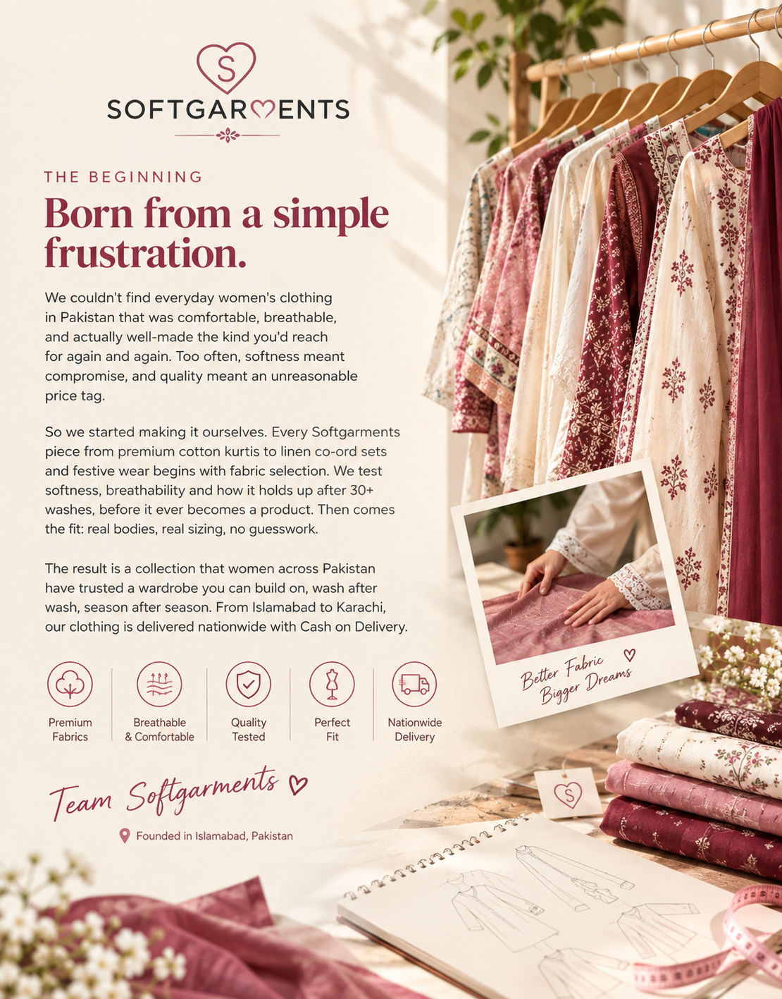 Softgarments design studio — Pakistani women's fashion brand